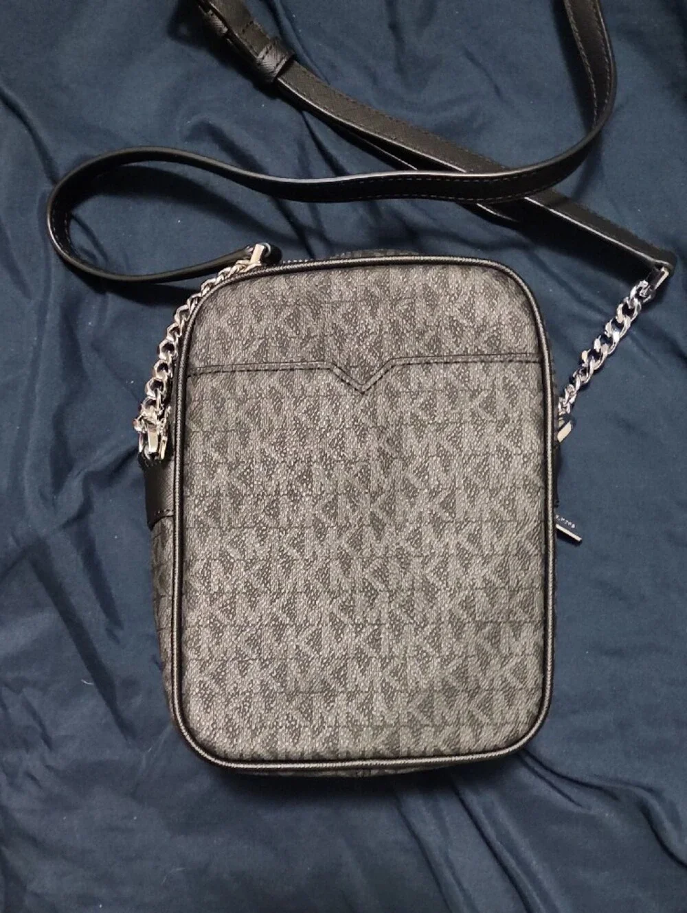 Michael Kors Black MK Logo Crossbody Belt Bag
